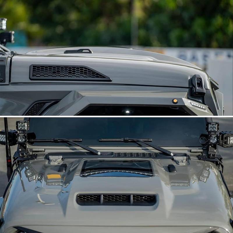 Space-Capsule Style Jeep Hood for Wrangler & Gladiator