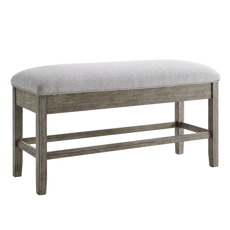 Grayson Dark Gray Storage Bench