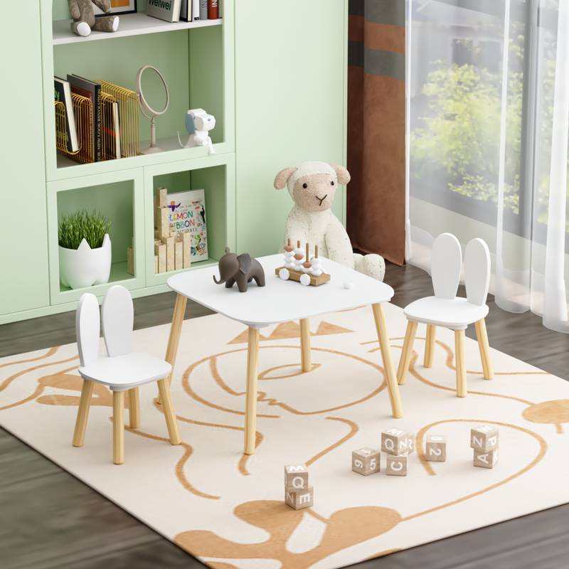 Bunny Playtime Table & Chairs Set
