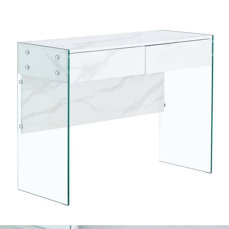 Eco-Friendly Minimalist Dresser & Desk with Double Drawers