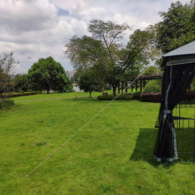 Sunny Escape Gazebo: Ventilated Canopy with Mosquito Protection
