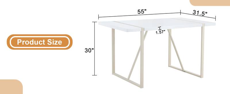 Creamy Charm Dining Table