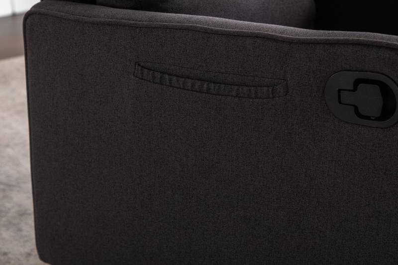 Cozy Glider Rocker Chair - Dark Gray