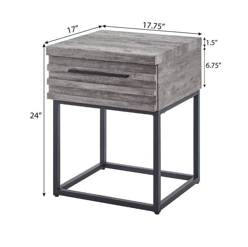 Belize Dream Bedroom Set: Chic Tufted Bed & Gray Nightstands