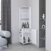 Leah’s White Corner Bar with Wine Rack
