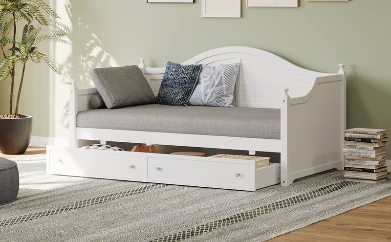 Cozy Twin Daybed with Storage Drawers