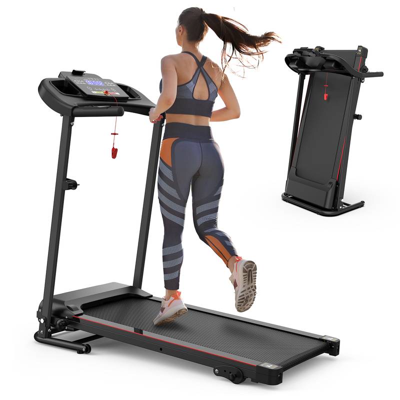 FitFold Treadmill: Your Indoor Running Buddy with Bluetooth and Heart Rate Monitor!