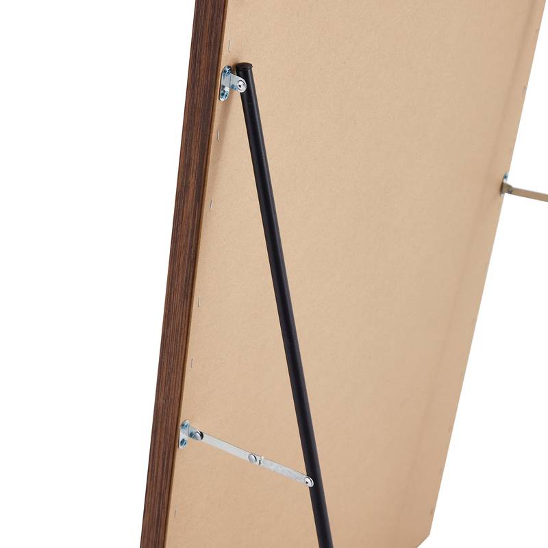 Elegant Wooden Framed Full-Length Mirror