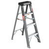 Sturdy Gray Fiberglass Step Ladder