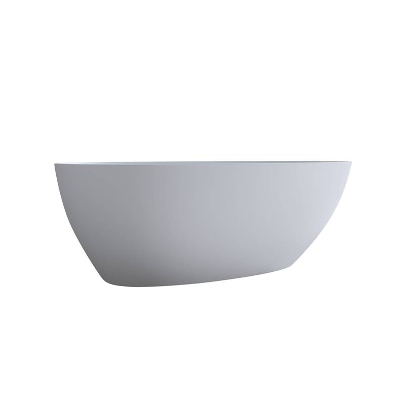 Elegant Matte White Freestanding Soaking Tub