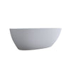 Elegant Matte White Freestanding Soaking Tub