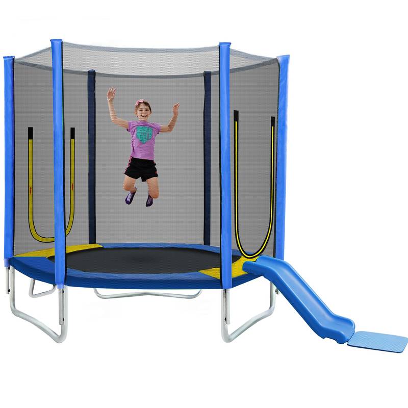 Jump & Slide Fun Trampoline for Kids!