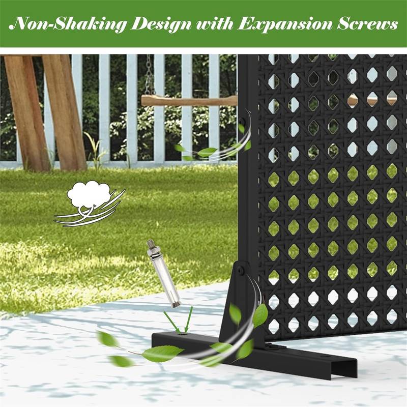 Chic Metal Privacy Divider for Indoor & Outdoor Spaces