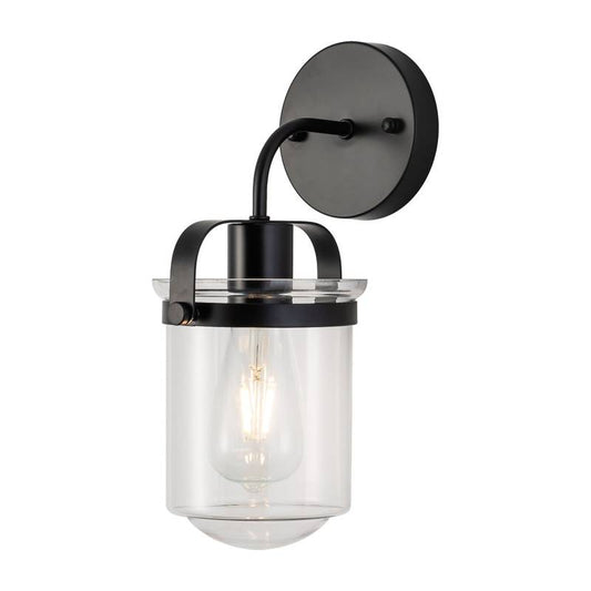 Modern Clear Glass Sconce - Stylish Indoor Light for Any Room