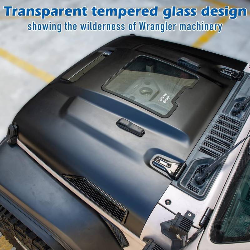 Space-Capsule Style Jeep Hood for Wrangler & Gladiator