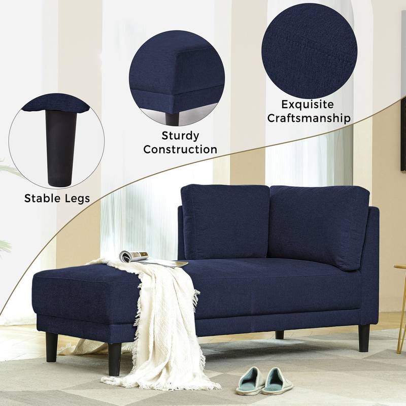 Chic Mid-Century Corner Lounge Chair - Cozy & Versatile!