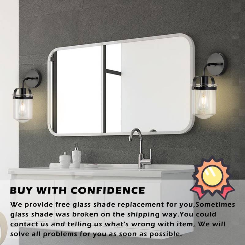 Modern Clear Glass Sconce - Stylish Indoor Light for Any Room