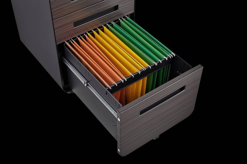 Versatile Mobile File Cabinet with Easy Glide Wheels