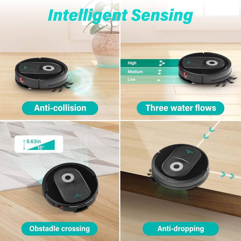 SmartClean Robot: The Ultimate Vacuum and Mop for Pet Hair and Hard Floors!