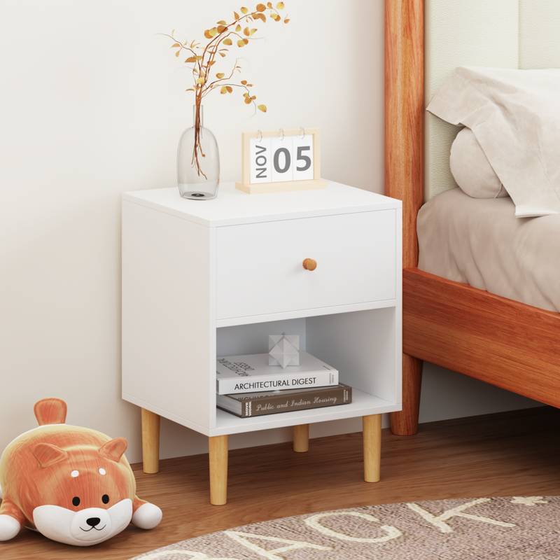 Charming White Nightstand for All Ages