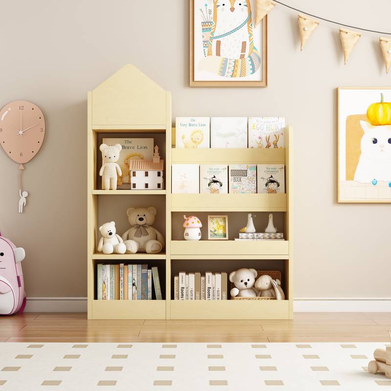 Kids' Joyful Book & Toy Organizer