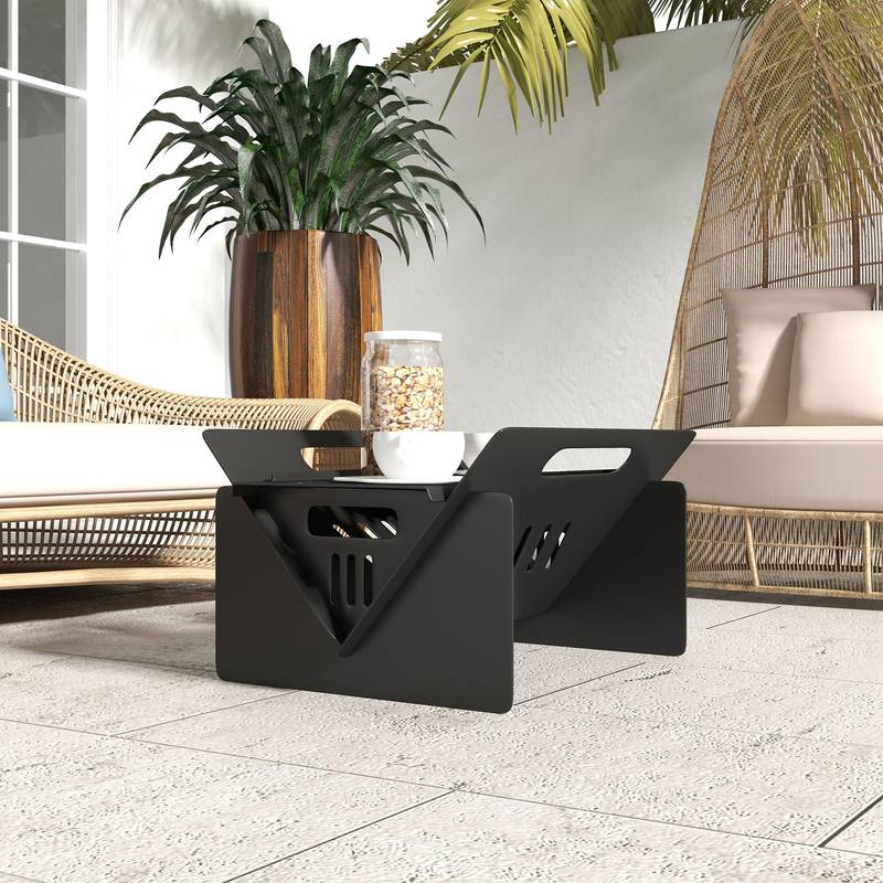 Outsunny Multi-Use Fire Pit & Table – Your Perfect Outdoor Companion!