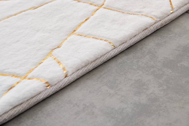 Gilded Chic Faux Fur Rug