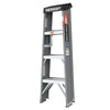 Sturdy Gray Fiberglass Step Ladder