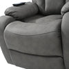 CozyLift Recliner Sofa - Comfort for Seniors in Dark Gray