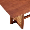 Walnut Rattan-Inspired Tea Table