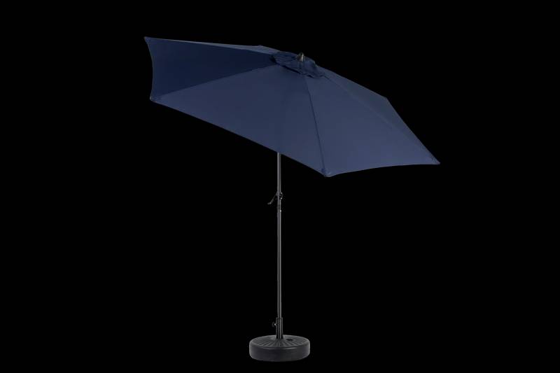 Navy Blue Patio Umbrella with Easy Tilt and Crank