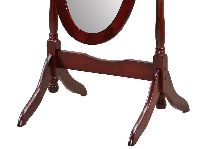 Elegant Cherry Cheval Mirror