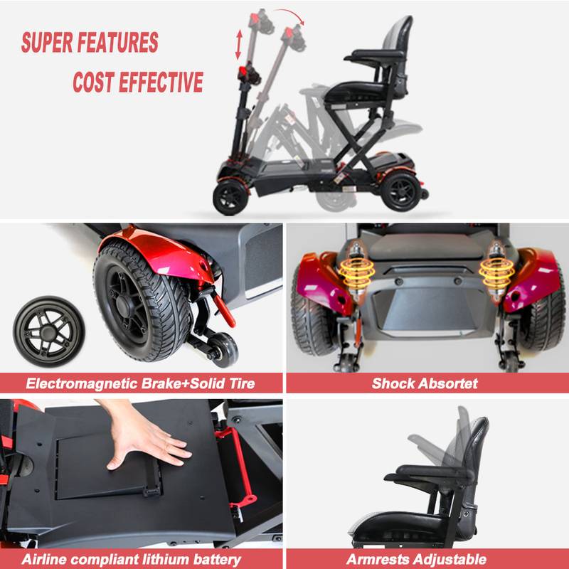 EasyGlide Foldable Electric Scooter for Seniors - Travel in Comfort!