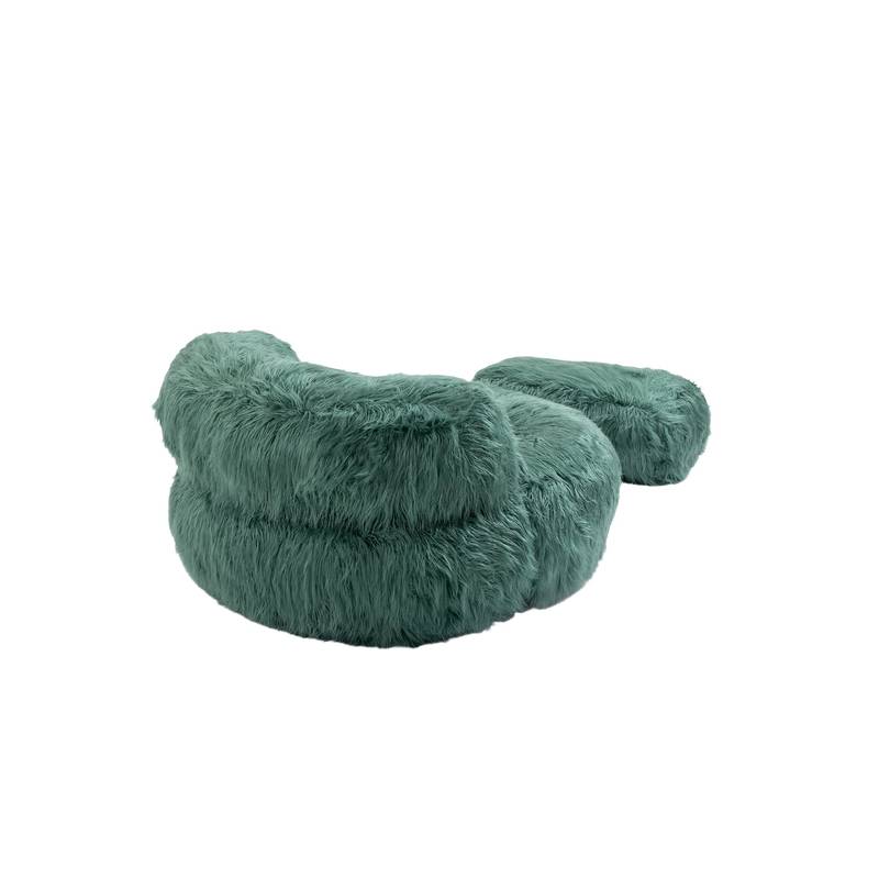 ChillNest Bean Bag Chair with Ottoman - Relax in Style! (Mint Green)