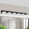 Sleek Black LED Vanity Light - Modern Style for Bath & Mirror