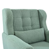 Cozy Teddy Accent Chair - Stylish Lounge Armchair in Light Green
