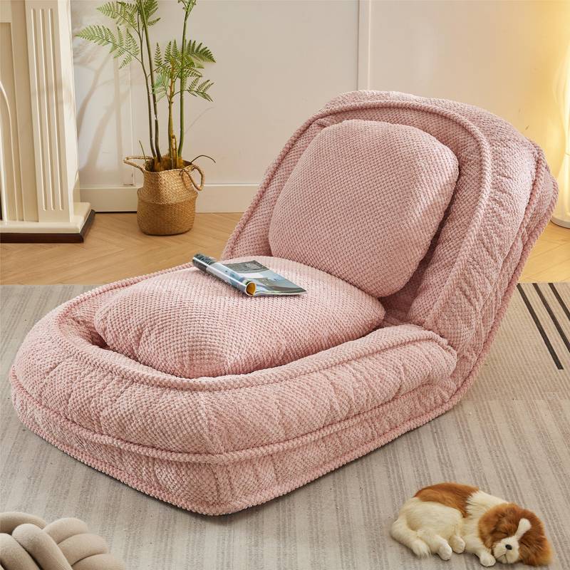 Cozy Pup Lounge: Pink Adjustable Sofa Bed