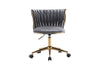 Cozy Swivel Office Chair - Stylish and Ergonomic in Dark Grey