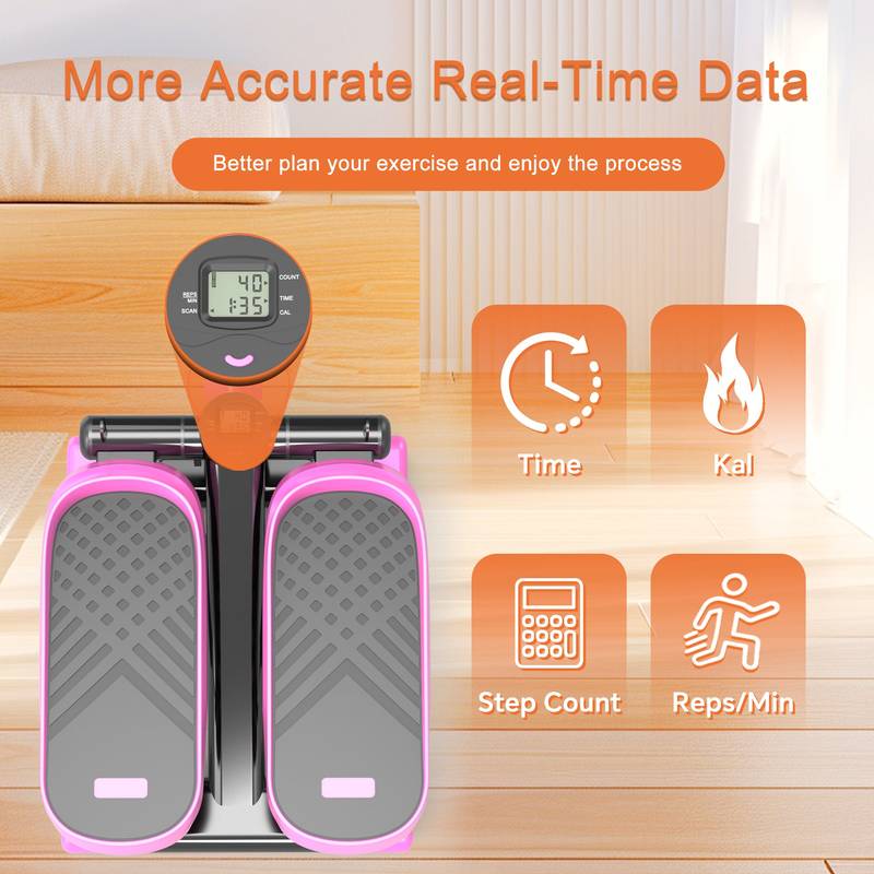 FitStep Mini: Home Office Stepper with Bands & Monitor