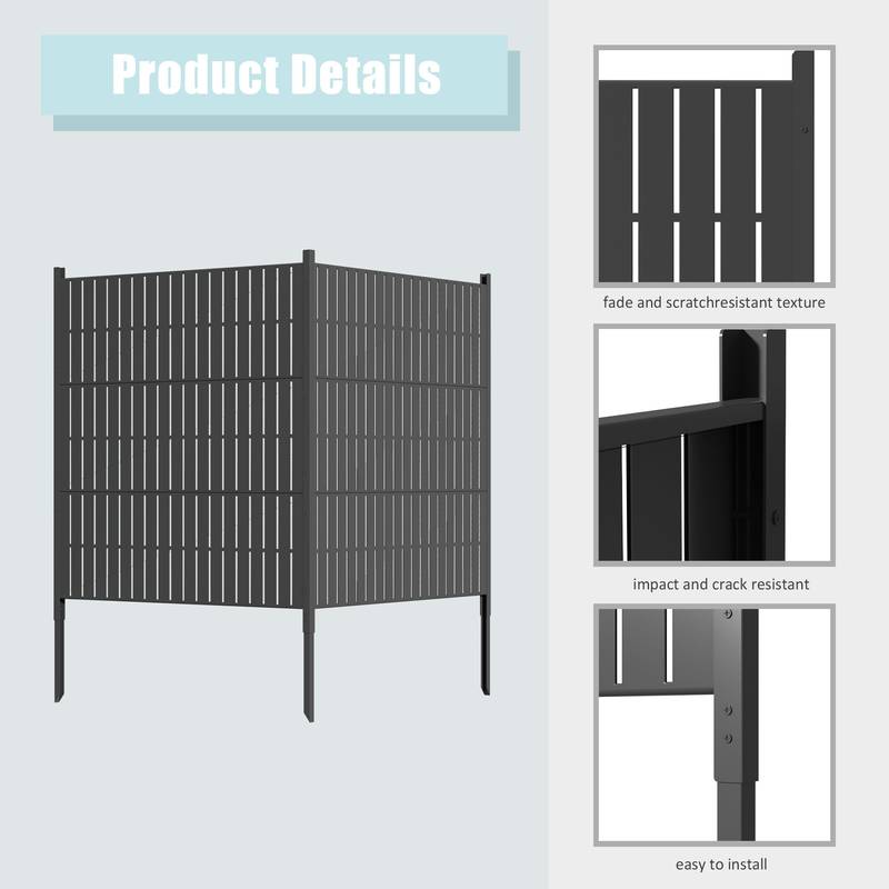 Easy-Mount Outdoor Privacy Screen – Perfect for Hiding Equipment and Enhancing Your Space!