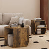 Chic Hexagon Wood Coffee & Side Table Set