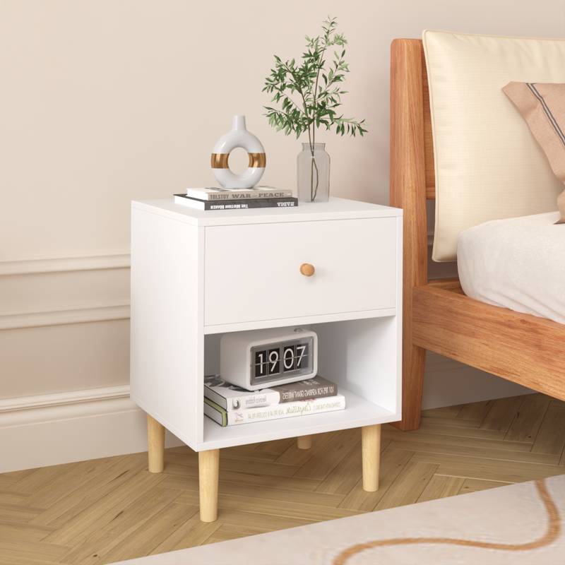 Charming White Nightstand for All Ages
