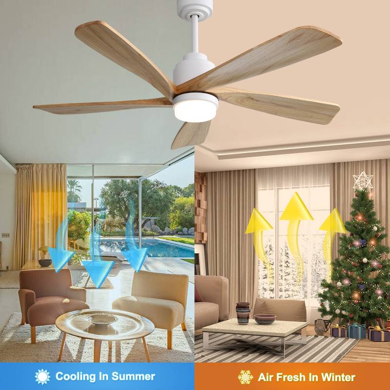 Smart Breeze Ceiling Fan with Dimmable LED & Remote Control