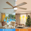 Smart Breeze Ceiling Fan with Dimmable LED & Remote Control