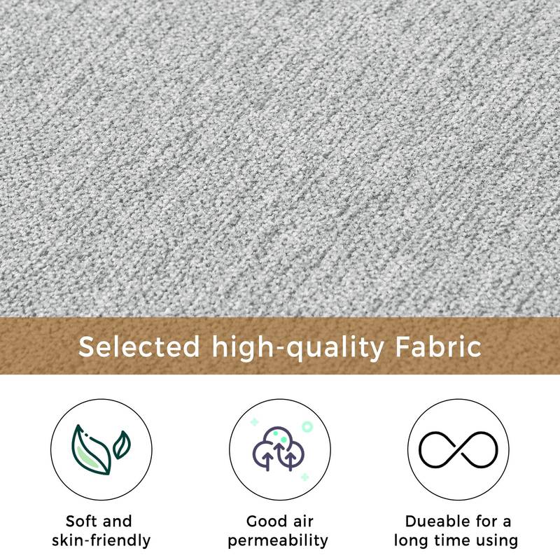 Chic Mid-Century Linen Corner Lounge Chair