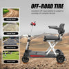 Easy Travel Folding Scooter for Seniors - Red Edition