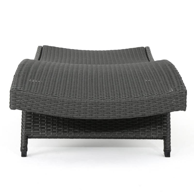 Salem Wicker Chaise Lounge Duo