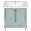Chic Green Bathroom Vanity with Sink & Storage