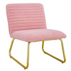 Chic Pink Plush Lounge Chair