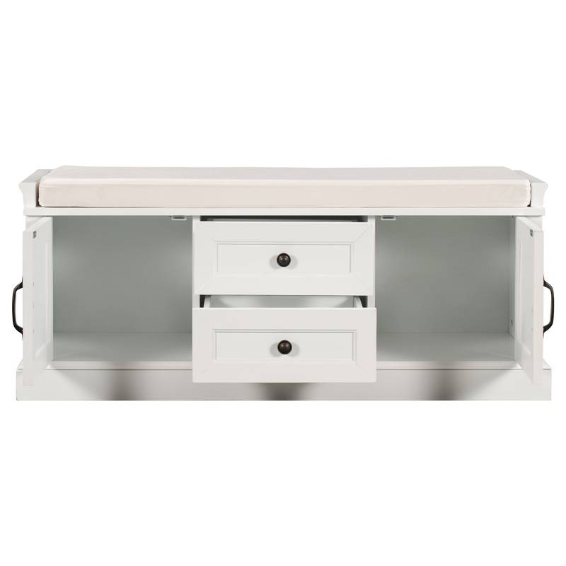 Cozy Storage Bench with Cushioned Seat